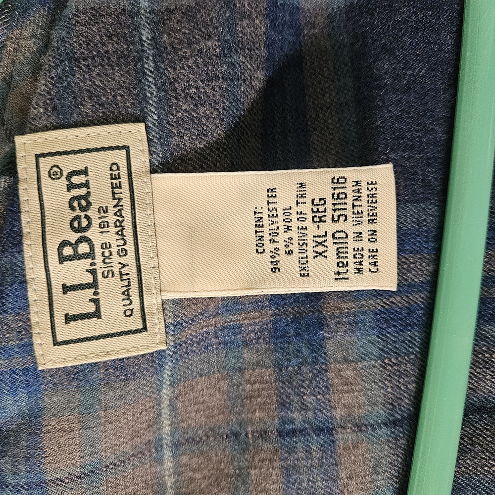 L.L. Bean Men's Blue Performance Jacket